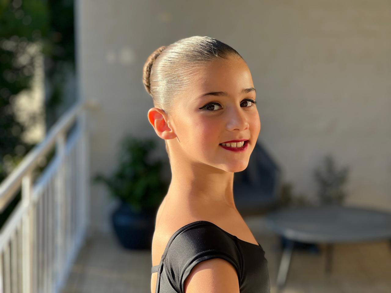 Mica ready for a dance performance